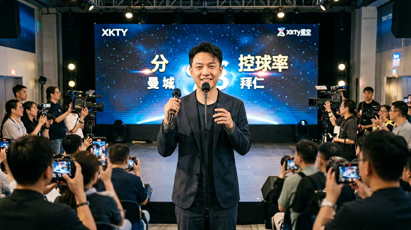 XKTY星空直播画面、比分弹窗、控球率图表等场景展示